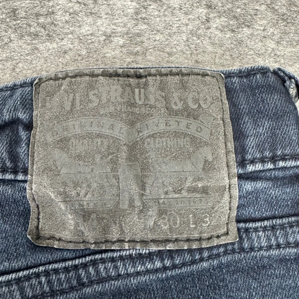 Levi Strauss Co 505 Mens Dark Wash Regular Fit Straight Leg Jeans W30‎ L32
